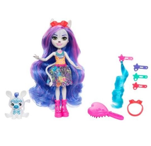 Lalka Deluxe Enchantimals Zebra Mattel