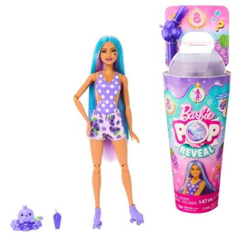 Lalka Barbie Pop Reveal Owocowy sok, fioletowa Mattel