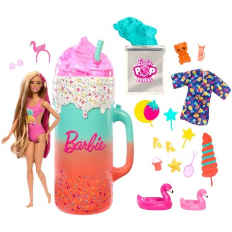 Lalka Barbie Pop Reveal Zestaw prezentowy Tropikalne smoothie Mattel