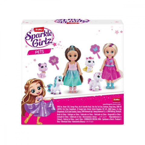 Lalka Księżniczka 4,7 cala ze zwierzątkami ZURU Sparkle Girlz