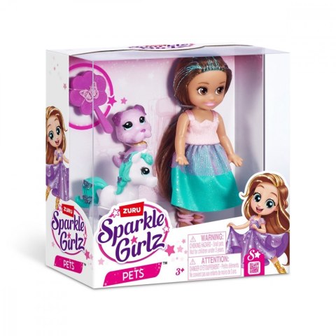 Lalka Księżniczka 4,7 cala ze zwierzątkami ZURU Sparkle Girlz