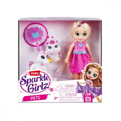 Lalka Księżniczka 4,7 cala ze zwierzątkami ZURU Sparkle Girlz