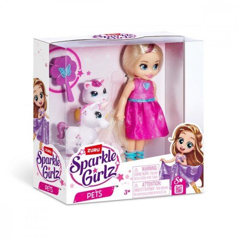 Lalka Księżniczka 4,7 cala ze zwierzątkami ZURU Sparkle Girlz