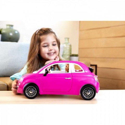 Lalka Barbie + Samochód Fiat 500 kabriolet Mattel