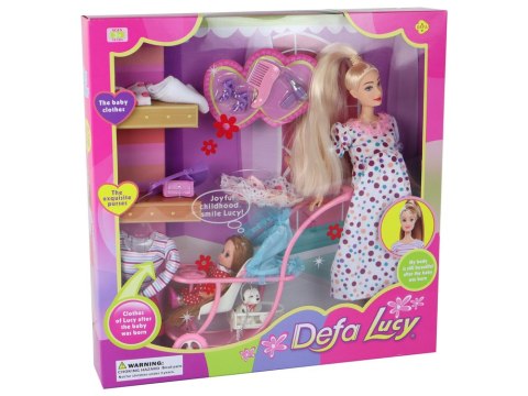 Lalka Lucy W Ciąży Zestaw Akcesoria XXL LEAN Toys