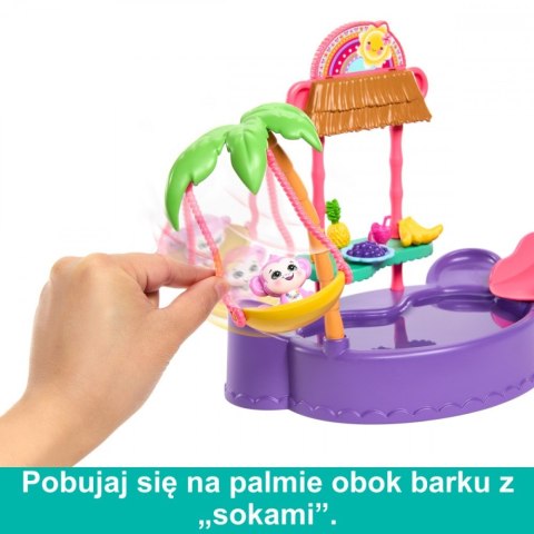 Zestaw Enchantimals Tropikalny basen + lalka Małpka Mattel