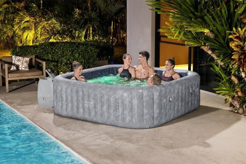 San Francisco Smart HydroJet Lay-Z-Spa Jacuzzi przydomowe BESTWAY 7-osobowe + 5 Poduszek + 2 Lampki LED