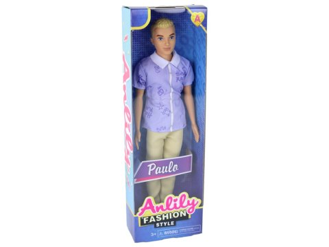 Lalka Dla Dzieci Chłopak Paulo Koszula Blond Włosy LEAN Toys