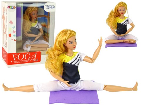 Lalka Dla Dzieci Mata Joga Długie Blond Włosy LEAN Toys