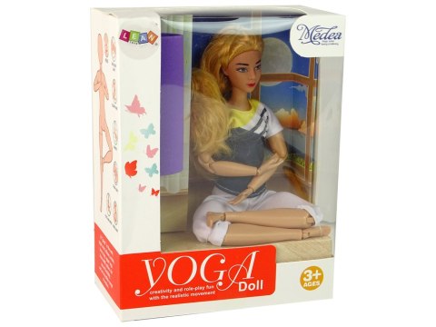 Lalka Dla Dzieci Mata Joga Długie Blond Włosy LEAN Toys