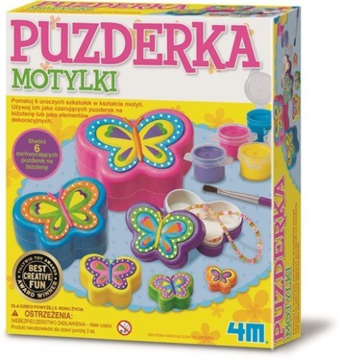 Zestaw kreatywny Puzderka motylki 4m