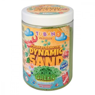 Piasek dynamiczny 1kg zielony TUBAN