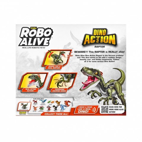 Figurka interaktywna Dino Action seria 1 Raptor ZURU Robo Alive