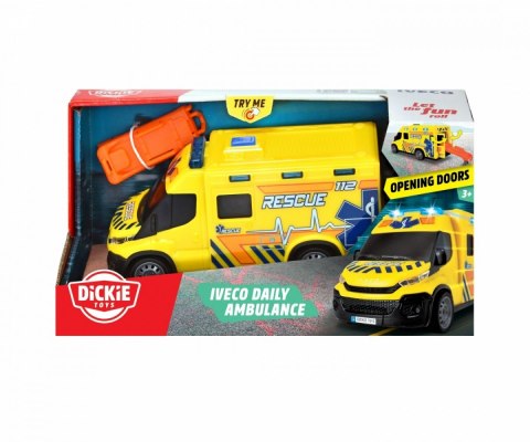 Pojazdy SOS Iveco Ambulans, 18 cm Dickie