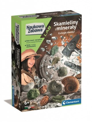 Zestaw naukowy Skamieliny i Minerały Clementoni