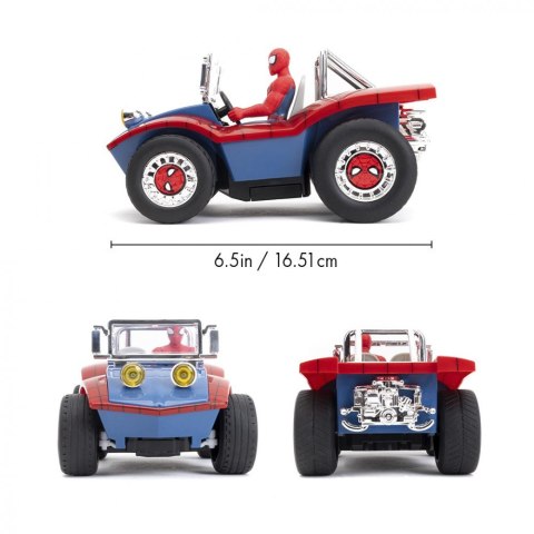 Pojazd RC Spider Man RC Buggy 1/24 z figurką JADA TOYS