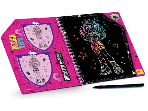 Zdrapywanka Sketchbook Scratch reveal Monster High Forever Friends Lisciani