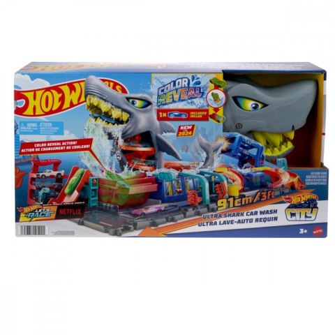 Zestaw City Ultra Myjnia Rekina Hot Wheels