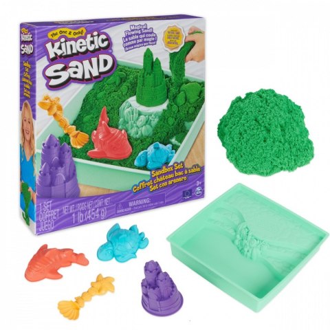 Zestaw KINETIC SAND - Piaskownica zielony Spin Master