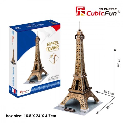 Puzzle 3D Wieża Eiffel'a Cubic Fun