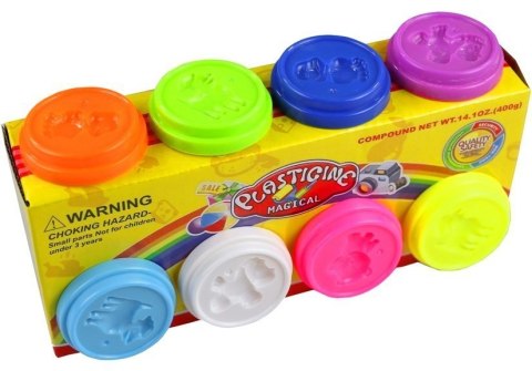 Ciastolina Zestaw 8 Kolorów z Foremkami Zwierzątka LEAN Toys