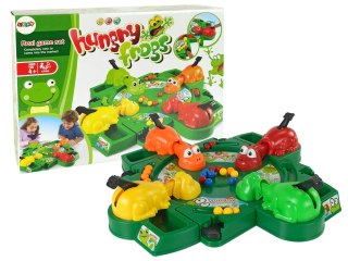 Gra Planszowa Zręcznościowa Głodne Żabki Kulki Dźwignia LEAN Toys