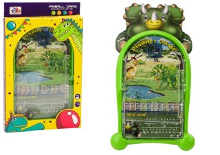 Gra Zręcznościowa Pinball Dinozaury Stojak Zielony LEAN TOYS