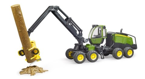 Harwester John Deere 1270G z konarem drzewa BRUDER