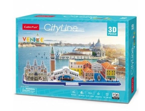 Puzzle 3D City Line Wenecja Cubic Fun