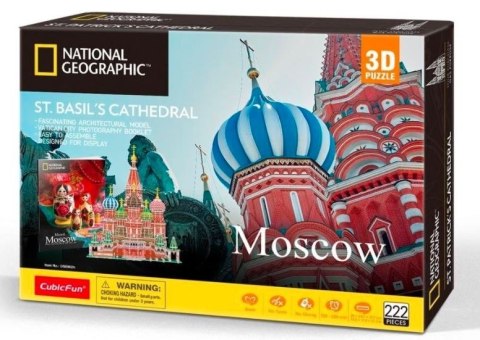 Puzzle 3D National Geographic Sobór Św. Bazyla 222 elementów Cubic Fun