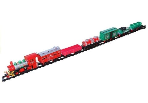 Kolejka christmas train na baterie 430cm LEAN Toys