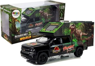 Camper z Dinozaurami 1:32 Czarny LEAN Toys