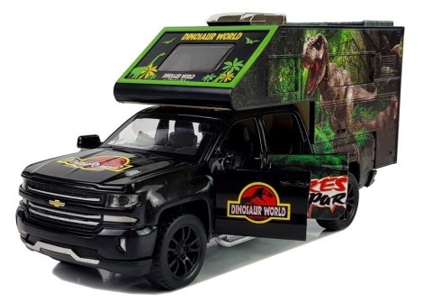 Camper z Dinozaurami 1:32 Czarny LEAN Toys