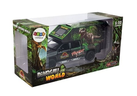 Camper z Dinozaurami 1:32 Czarny LEAN Toys