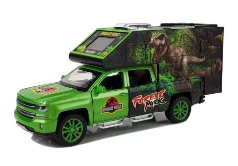 Camper z Dinozaurami Zielony LEAN Toys