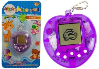 Gra Elektroniczna Tamagotchi Fioletowa z krótkim łańcuszkiem LEAN TOYS