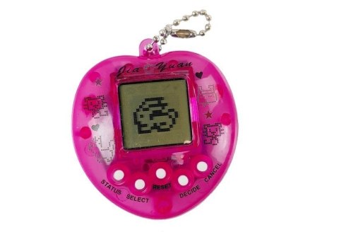 Gra Elektroniczna Tamagotchi Różowa z krótkim łańcuszkiem LEAN TOYS