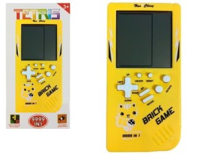 Gra Elektroniczna Tetris Brick Game Żółta LEAN Toys