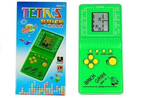 Gra Elektroniczna Tetris Kieszonkowa Zielona LEAN TOYS