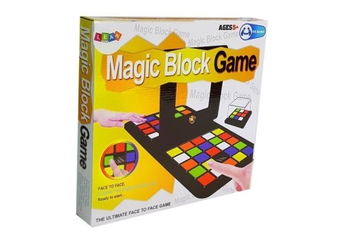 Gra Magiczne Bloki Kolorowe Kostki Kwadrat dla Dwóch Graczy LEAN Toys