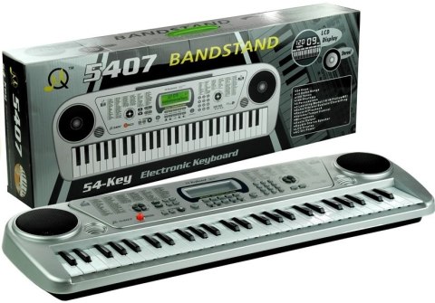 Keyboard MQ5407 Organy 54 Klawisze LCD Ładowarka LEAN Toys