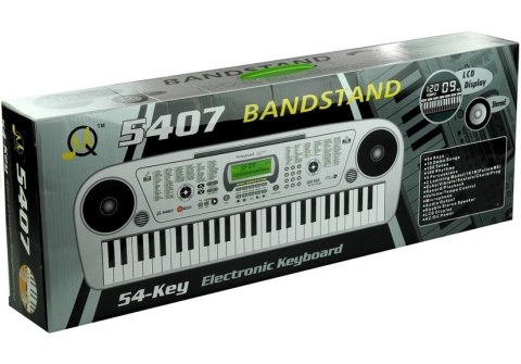 Keyboard MQ5407 Organy 54 Klawisze LCD Ładowarka LEAN Toys