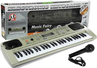 Keyboard MQ807 Organy Pianinko + Mikrofon USB LEAN Toys