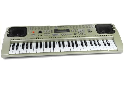 Keyboard MQ807 Organy Pianinko + Mikrofon USB LEAN Toys