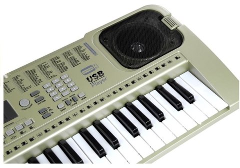 Keyboard MQ807 Organy Pianinko + Mikrofon USB LEAN Toys