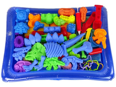 Piasek Kinetyczny Zestaw z Foremkami Dinozaury LEAN Toys