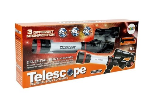 Teleskop Naukowy Edukacyjny Astronomia 20x 30x 40x LEAN Toys