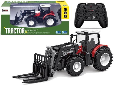 Traktor Zdalnie Sterowany Widlak Rolniczy 2,4 G Gumowe Koła LEAN Toys