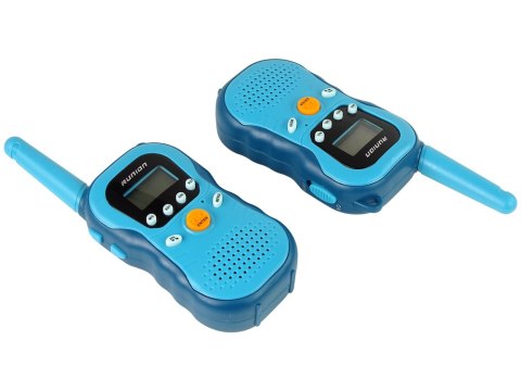 Zestaw Walkie Talkies Krótkofalówki Dla Dzieci Niebieskie 2 Szt. LEAN Toys