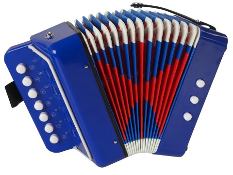 Akordeon Instrument Dla Małego Muzyka Niebieski LEAN Toys